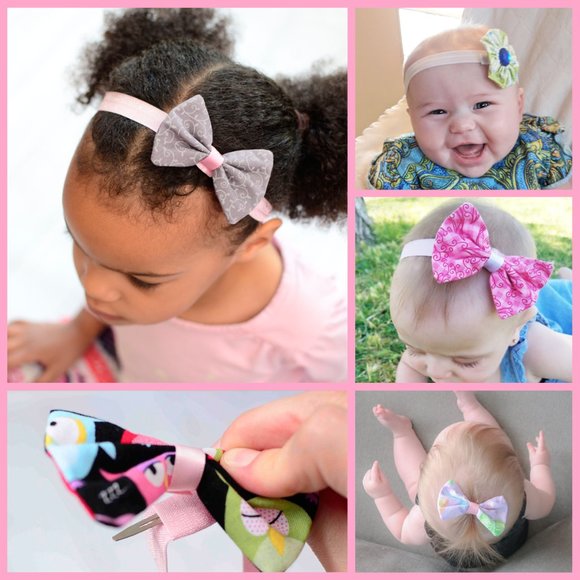 Nautical Hair Bow & Headband Set - Picture 2 of 3